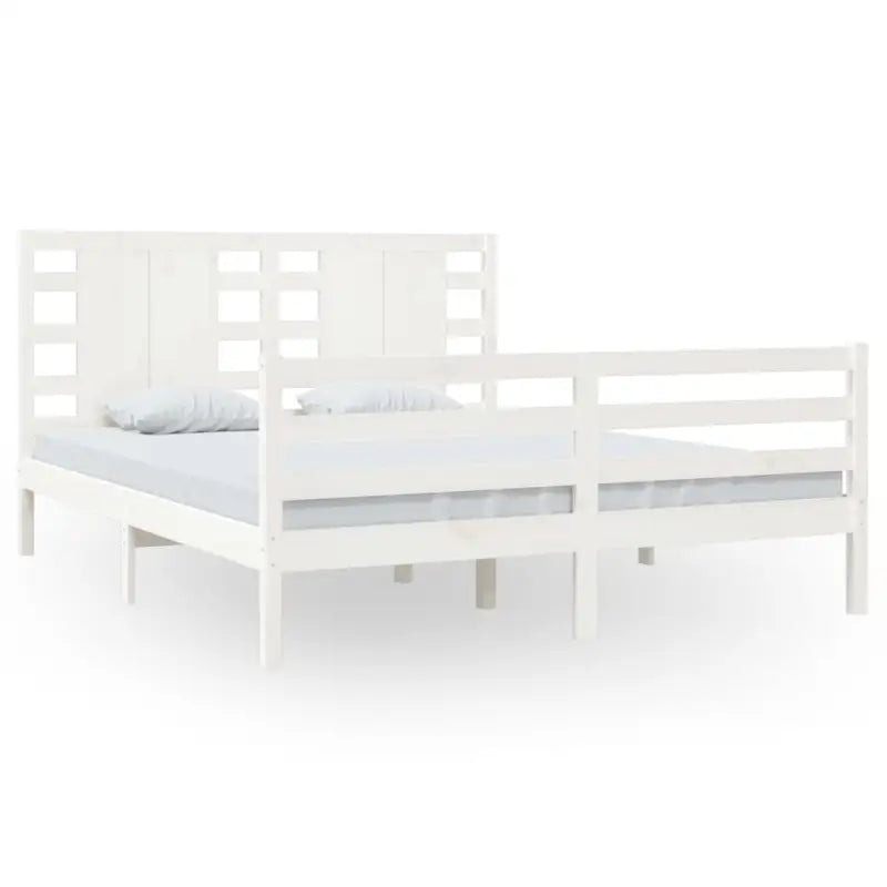Moderne houten bedframe van massief grenenhout met levering bevat - Bedden & bedframes