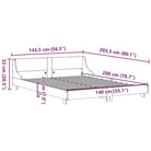 Moderne houten bedframe van massief grenenhout voor een strakke slaapkamer - Bedden & bedframes