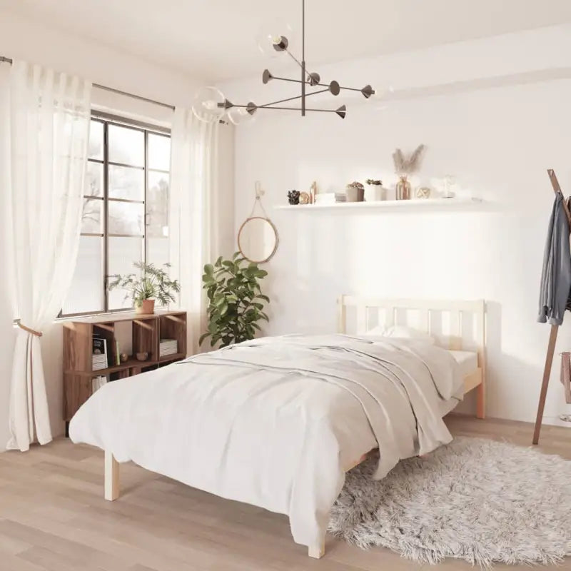 Moderne houten bedframe van massief grenenhout voor stijlvolle slaapkamers - Bedden & bedframes