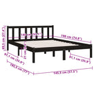 Moderne houten bedframe van massief grenenhout voor stijlvolle slaapkamers - Bedden & bedframes