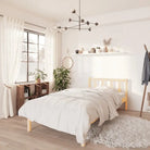 Moderne houten bedframe van massief grenenhout voor stijlvolle slaapkamers - Bedden & bedframes