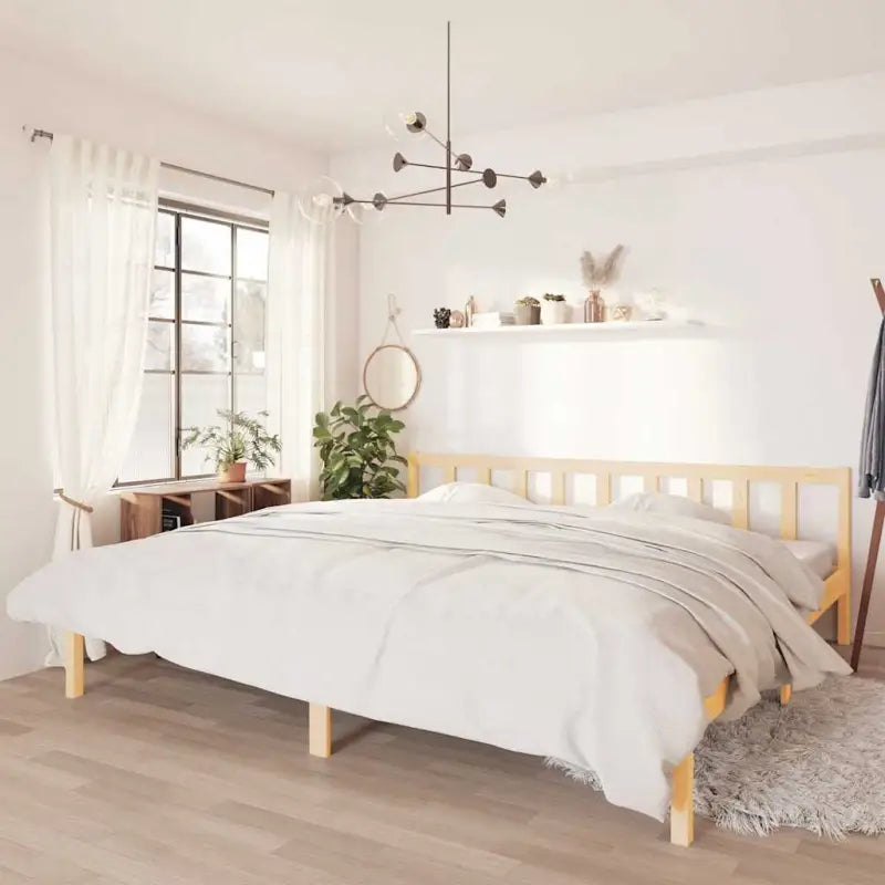Moderne houten bedframe van massief grenenhout voor stijlvolle slaapkamers - Bedden & bedframes