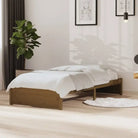 Moderne houten bedframes van massief grenenhout voor een stijlvolle slaapkamer - Honingbruin / 90 x 190 cm - Bedden &