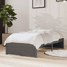 Moderne houten bedframes van massief grenenhout voor een stijlvolle slaapkamer - Grijs / 75 x 190 cm - Bedden &