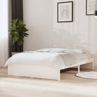 Moderne houten bedframes van massief grenenhout voor een stijlvolle slaapkamer - Wit / 120 x 200 cm - Bedden & bedframes