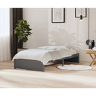 Moderne houten bedframes van massief grenenhout voor een stijlvolle slaapkamer - Grijs / 90 x 200 cm - Bedden &
