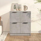 Moderne houten dressoirs met bewerkt hout en stevig blad - Betongrijs / 1 - Dressoirs & buffetkasten