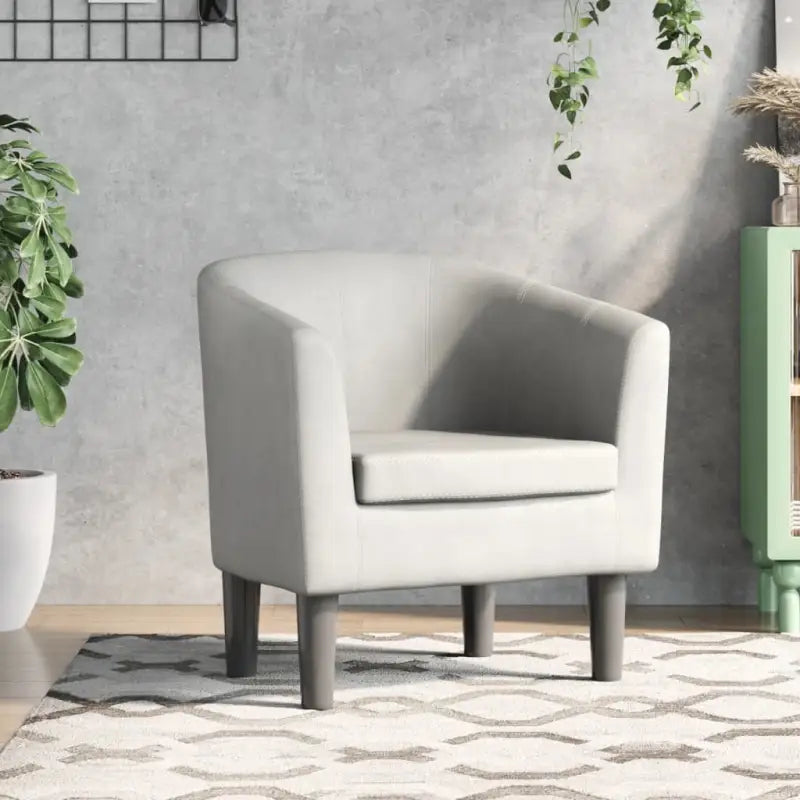 Moderne kuipstoel met duurzaam materiaal voor woonkamer en kantoor - Wit / 1 / Zonder voetenbank - Fauteuils &