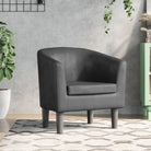 Moderne kuipstoel met duurzaam materiaal voor woonkamer en kantoor - Grijs / 1 / Zonder voetenbank - Fauteuils &