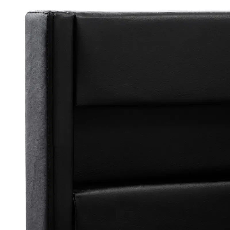 Moderne kunstleren bedframe met gepoedercoat ijzeren frame - Bedden & bedframes