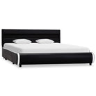 Moderne kunstleren bedframe met gepoedercoat ijzeren frame - Bedden & bedframes