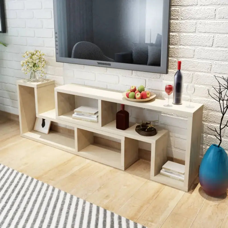 Moderne l-vormige tv-meubels met multifunctioneel en duurzaam ontwerp - Bruin / 1 - Tv-meubels