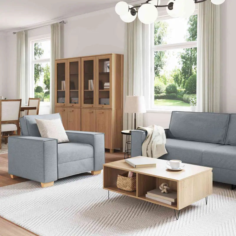 Moderne Lichtgrijze Bankset voor Stijl en Comfort - Banken