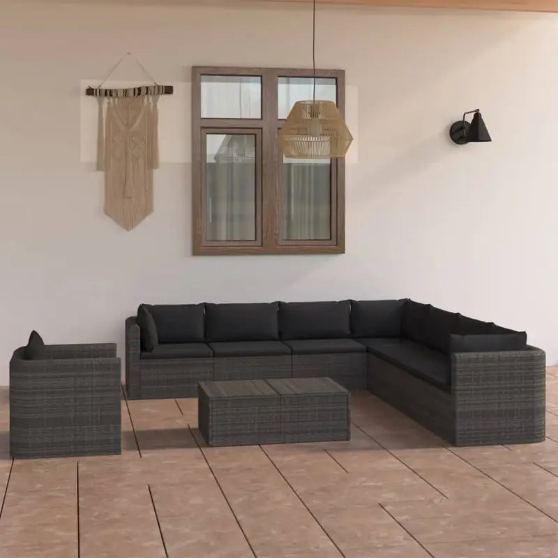 Moderne loungeset biedt royale zithoek en waterbestendige buitencomfort - Tuinsets