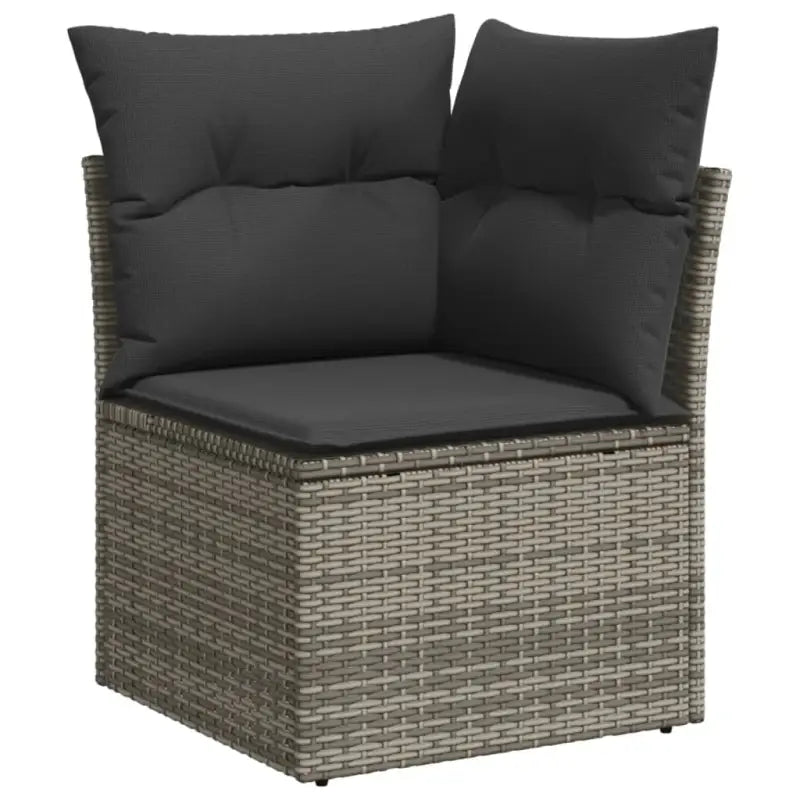 Moderne loungeset in grijs materiaal met gepoedercoat staal en waterdichte tas - Tuinsets