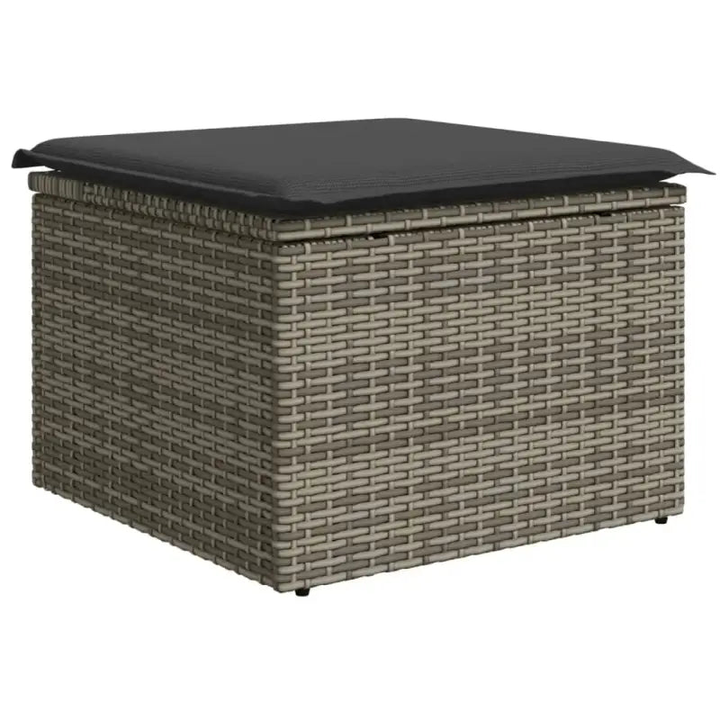 Moderne loungeset in grijs materiaal met gepoedercoat staal en waterdichte tas - Tuinsets