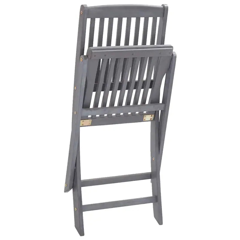 Moderne massief acaciahout tuinstoelen met kussens voor buiten eten - Tuinstoelen