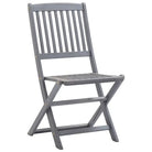 Moderne massief acaciahout tuinstoelen met kussens voor buiten eten - Tuinstoelen