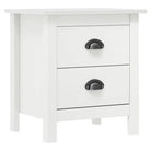 Moderne Nachtkast met Twee Lades voor Organisation en Stijl - Wit / 1 - Nachtkastjes