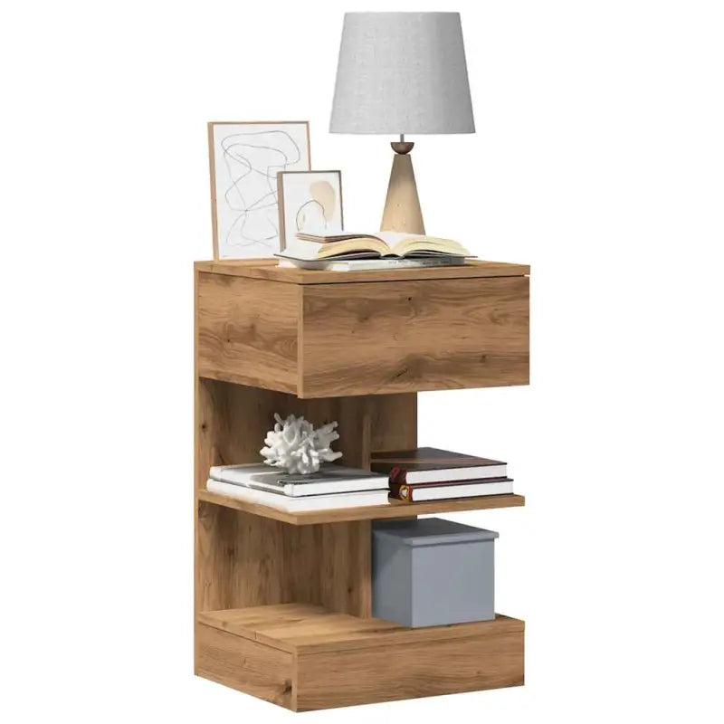 Moderne Nachtkastjes met Duurzame Constructie - artisanaal eikenkleurig / 1 - Nachtkastjes