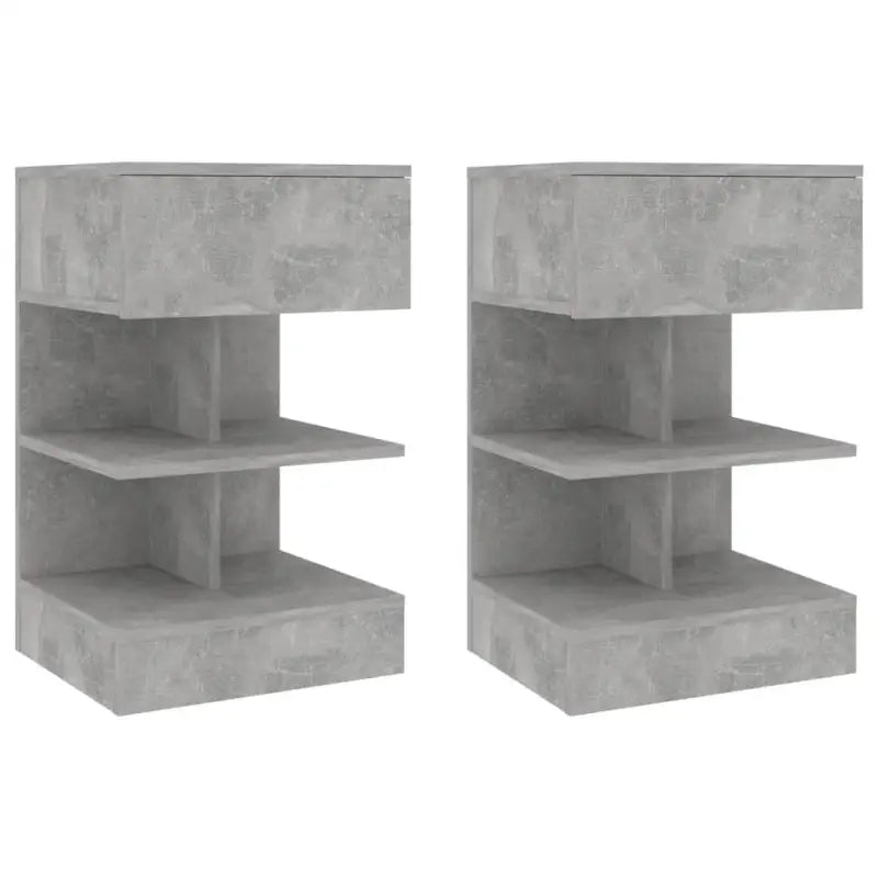 Moderne Nachtkastjes met Duurzame Constructie - Betongrijs / 2 - Nachtkastjes