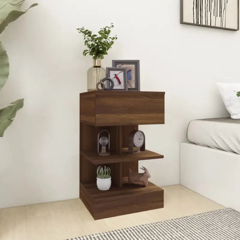 Moderne Nachtkastjes met Duurzame Constructie - bruin eikenkleur / 2 - Nachtkastjes