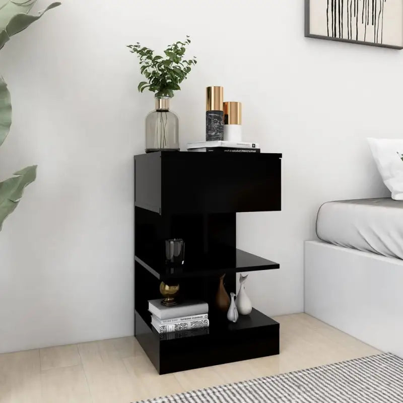 Moderne Nachtkastjes met Duurzame Constructie - Zwart / 1 - Nachtkastjes