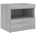 Moderne Nachtkastjes met LED en Grijs Sonoma hout voor elke slaapkamer - Nachtkastjes