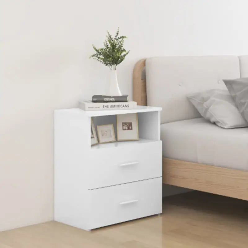 Moderne nachtkastjes met opbergruimte voor een strakke slaapkamerstijl - Wit / 2 - Nachtkastjes