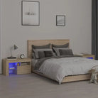 Moderne nachtkastjes met RGB LED-verlichting en elegante uitstraling - Sonoma eiken / 1 - Nachtkastjes