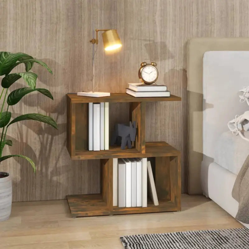 Moderne nachtkastjes van bewerkt hout gemakkelijk schoon te maken - Gerookt eiken / 1 - Nachtkastjes