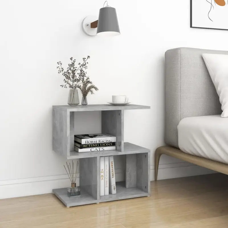 Moderne nachtkastjes van bewerkt hout gemakkelijk schoon te maken - Betongrijs / 1 - Nachtkastjes
