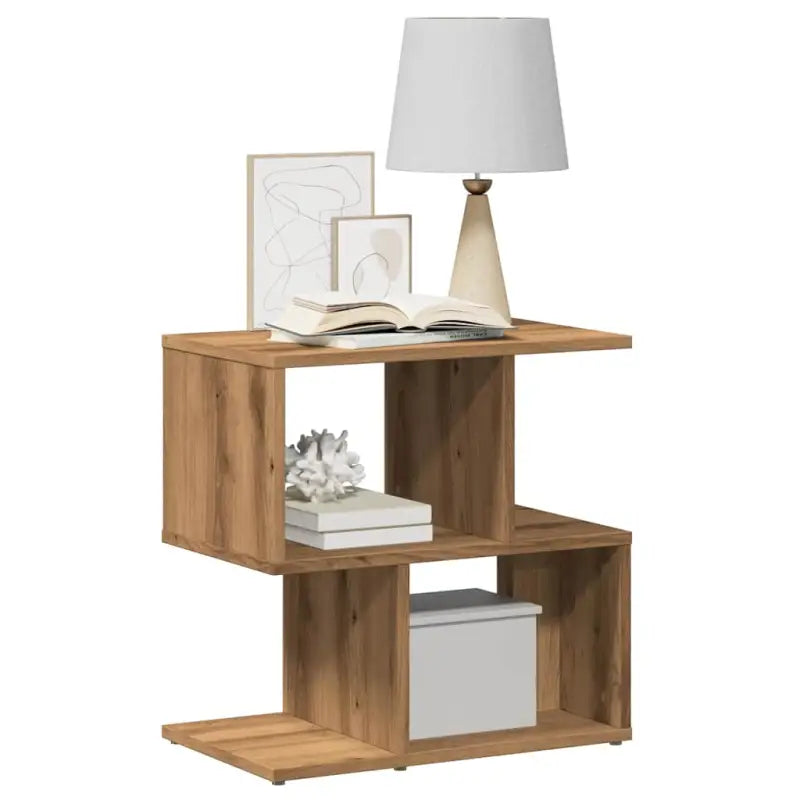 Moderne nachtkastjes van bewerkt hout gemakkelijk schoon te maken - artisanaal eikenkleurig / 1 - Nachtkastjes