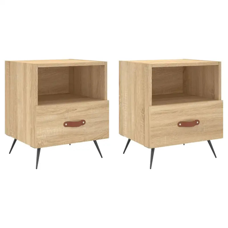 Moderne Nachtkastjes van bewerkt hout met duurzame finish - Nachtkastjes