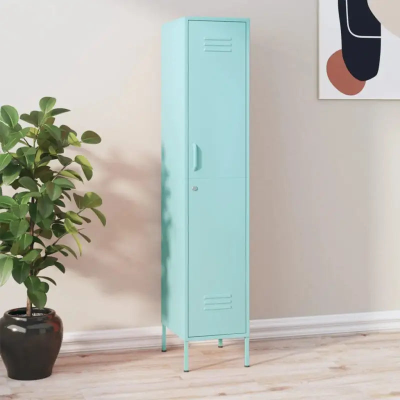 Moderne opbergkast met verstelbare schappen voor kantoor of interieur - Mintgroen / 1 - Opbergkasten & lockerkasten