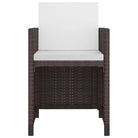 Moderne rattan tuinset met stalen frame en glazen tafelblad - Bruin / 225 cm tafellengte / 12x Fauteuil + Tafel