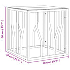 Moderne salontafel met gehard glas en roestvrij stalen frame - Salontafels