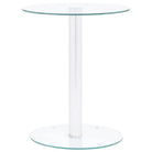 Moderne salontafel met gehard glas en ruwe slijpafwerking - Doorzichtig / 1 - Salontafels