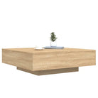 Moderne salontafel met LED-verlichting en duurzaam bewerkt hout - Salontafels