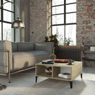 Moderne salontafel met opbergmogelijkheden voor je interieur - Wit en sonoma eiken / 1 - Salontafels