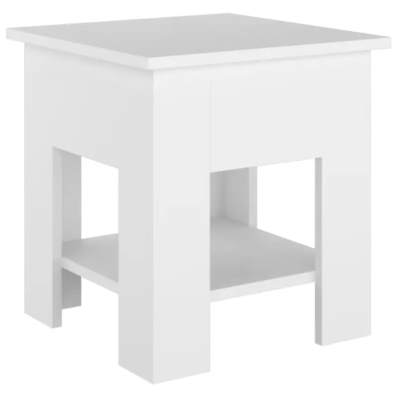 Moderne Salontafel met Opbergvak in Bewerkt Hout - Salontafels