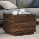 Moderne salontafel met RGB LED-verlichting en duurzaam bewerkt hout - bruin eikenkleur / 1 / 50 cm - Salontafels