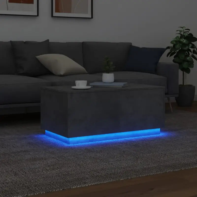 Moderne salontafel met RGB LED-verlichting en duurzaam bewerkt hout - Salontafels