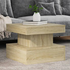 Moderne salontafel met RGB LED-verlichting en hoogwaardig bewerkt hout - Sonoma eiken / 1 / 50 cm - Salontafels