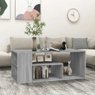 Moderne salontafel van bewerkt hout met opbergruimte - Grijs sonoma / 1 - Salontafels