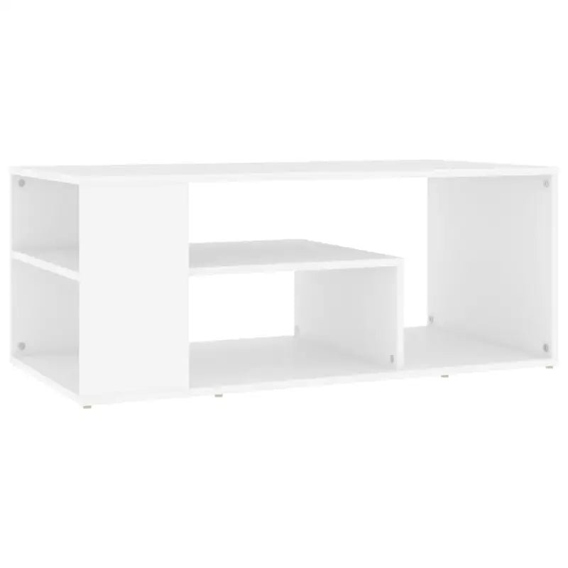 Moderne salontafel van bewerkt hout met opbergruimte - Salontafels