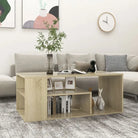 Moderne salontafel van bewerkt hout met opbergruimte - Sonoma eiken / 1 - Salontafels