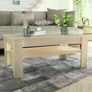 Moderne salontafel van bewerkt hout met PVC-randen - Salontafels