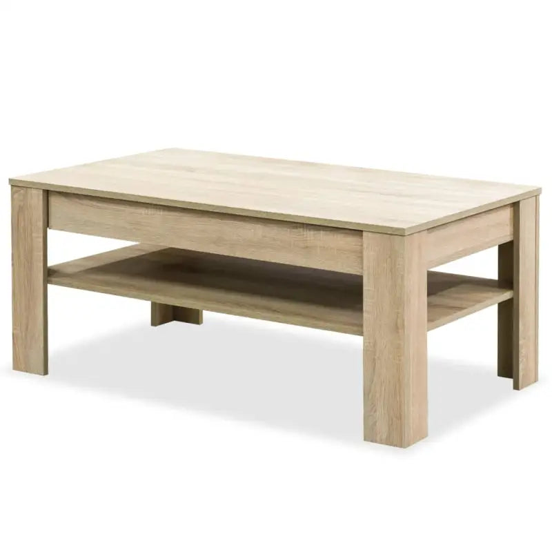 Moderne salontafel van bewerkt hout met PVC-randen - Salontafels