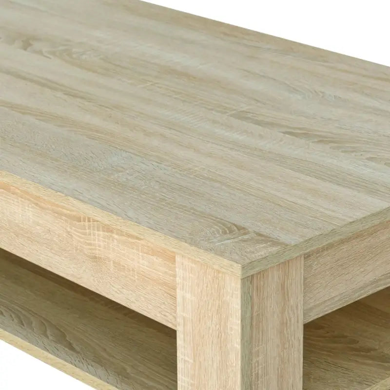 Moderne salontafel van bewerkt hout met PVC-randen - Salontafels